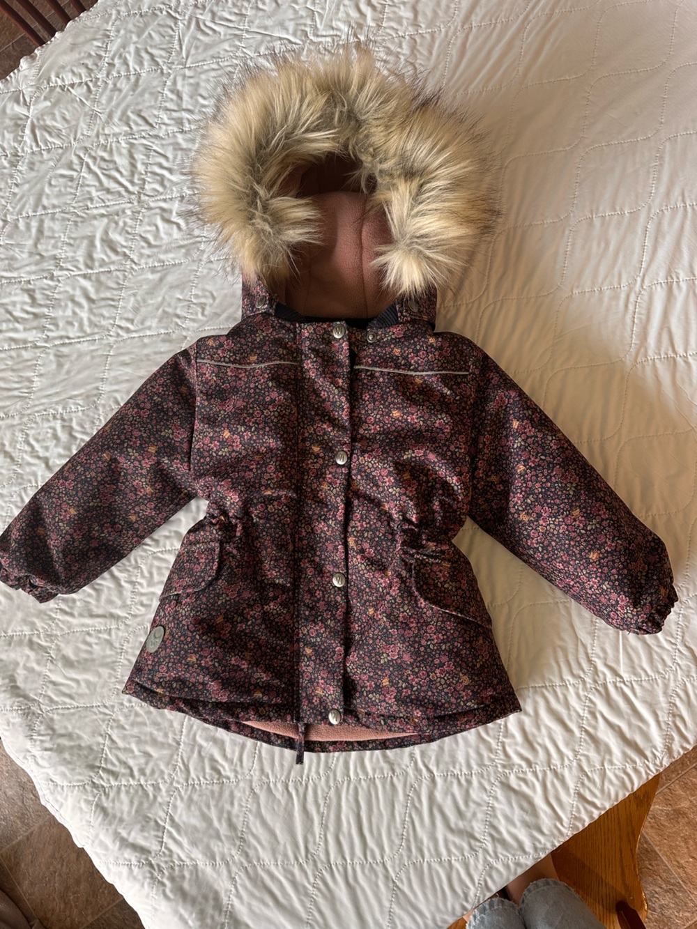 WHEAT Girls Floral Winter Jacket